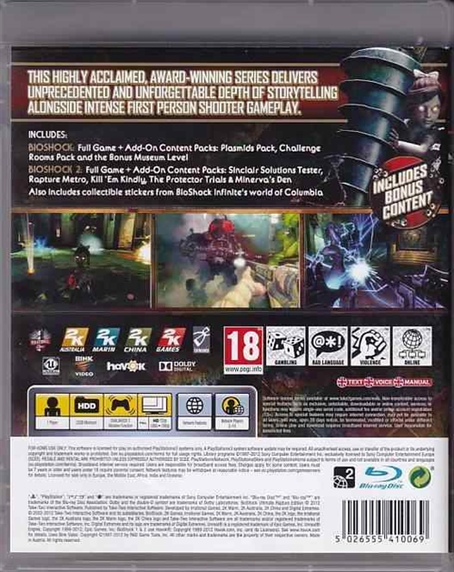 Bioshock Ultimate Rapture Edition - PS3 (B Grade) (Genbrug)